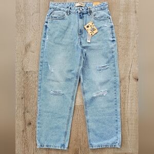 NWT Hybrid & Company Womens Jeans Straight  Leg  Blue